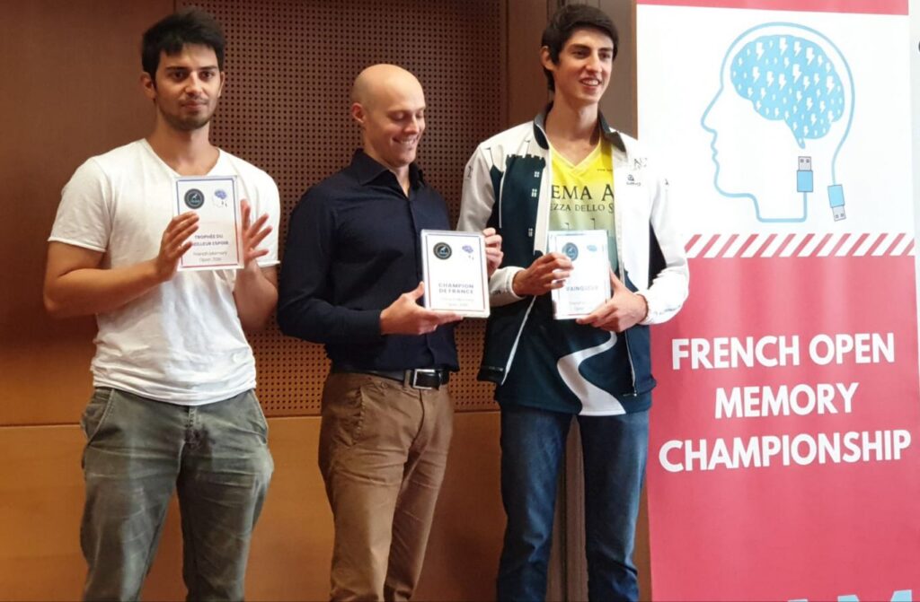 Florian Manicardi au French Open Memory Championship