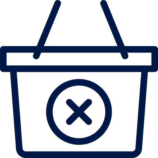 Icone panier vide